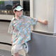 Guanmao Pei Summer Children's Flower Shirt Handsome Junge kurzärmelig trendy Hongkong Style 6626 Farbe Hemd Single Piece 120