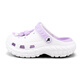 Saturday (St&Sat) children's shoes, children's clogs, new summer girls' sports sandals, boys' beach slippers, white and purple, sizes 35-36 (suitable for feet 22.2cm long)