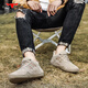 Bull Family Herrenschuhe Sommer Atmungsfreie Mesh Sports Schuhe Herren Outdoor Casual Wanderschuhe Low-Top Working Martin Boots