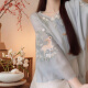 拉夏贝尔（La Chapelle）新中式连衣裙女装2025夏季新款三件套装高级感气质小个子裙子汉服 套装 M 建议95-105斤