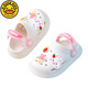 G.Duckkids kleine gelbe Ente Kindersandalen für Jungen und Mädchen Sommer Neue Cartoon Pantoffeln für Kinder Anti-Rutsch weicher Sohle-Loch-Schuhe Royal Blue 22