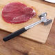 Feiyiya 304 stainless steel food-grade kitchen meat pounding double-sided household meat loosening hammer special meat hammer A rubber handle + horizontal style A small // solid /
