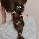 Silver bow hair clip for women 2025 new hot style high-end hair clip hair accessories side bangs broken hair small clip silver four