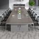 New office conference table long table modern simple conference room table and chair combination long table negotiation employee training table 2.4*1.2 meters home installation (multiple colors available)