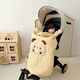 JULY MOLY Winter stroller windshield, stroller windproof cover, baby waist stool cover blanket, going out cape, multi-functional cloak blanket, cheese yellow bear, stroller cover blanket/waist stool