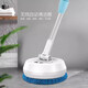 German ceiling cleaning artifact household sweeping dust sweeper roof electric mop retractable and extended electric model with 3 small brush heads blue