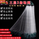 He Jian bow fish net sticky mesh wire mesh fishing net three-layer sunken net hanging net floating net hanging net crucian carp net white strip net small fish net fishing net three-layer sunken net 3 fingers 17 meters long 1.2 meters high round lead pendant