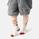 Youkeli Children's Socks Spring and Autumn Cartoon Cute Girls Baby Fashion Socks Winter Style Pure Cotton Deodorant and Sweat-Absorbent Boys Mid-Tube Socks Potato Burger Adventures 1-3 years old (S) Suitable for sizes 16-20