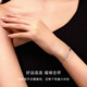 CRD Ke Laidi spot sparkling pt950 platinum gourd bracelet double-sided wearable auspicious gift for girlfriend 4.95g