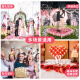 Pétalos simulados de abali Diseño de la sala de bodas de flores falsas Propuesta de interior Confesión Decoración de la boda Diseño Interior Milkia 1000 piezas