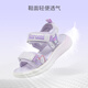 Hello Kitty children's shoes girls sandals Kuromi colorful fashion princess open-toed shoes summer soft-soled beach shoes 6876 purple 28