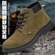Puyahua Electric Welding Wably Protection Shoes Herren High-Top-Kuhlatten-Anti-Scenen-Arbeitsschuhe Stahlbeutel Kopf Anti-Smash Anti-Punty Leichte Baustelle Sicherheitsschuhe 06 Military Green Gummi-Sohle-Vier-Saison-Modell [Single Model] 44