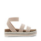 STEVE MADDEN Girls Charisa Wedge Sandals Natural 3 Kids
