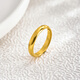 Iosn gold ring plain ring for women new pure gold 999 pure gold glossy men's ring solid couple ring for girlfriend glossy plain ring 1.91g