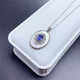 Iosn natural tanzanite pendant for women 925 silver precision inlaid blue gemstone necklace high-end jewelry pendant gift