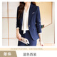 Purple Charming Business Suit Women's Spring and Autumn Blazer Suit High-end Temperament Formal Work Wear Three-piece Set (Off Shelf) Blue Suit L (Recommended 100-110 Jin Jin equals 0.5 kg)