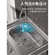 An Junsheng commercial kitchen sink 304 stainless steel wash basin with bracket integrated dishwasher household sink large single tank thickened length 65 width 50 height 75 (with single cold faucet)