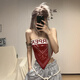 Chuang Jingyi selects American hottie tube top with wine red and white wine to show whiteness, sexy off-shoulder short style, cool spring and summer new style, wine red S 78-98Jin Jin is equal to 0.5 kg