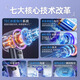 MUROVY refrigeration small fan foldable neck-handheld portable small refrigeration air conditioner desktop electric fan Dyson Purple 16 superconducting ice magnetic refrigeration 3600mAh