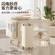 Youlebo crib multifunctional travel bed spliced large bed mobile portable newborn baby bed diaper table shaker champagne color (one-click opening and closing + diaper changing + shaking)