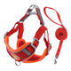 Pet harness reflective breathable suede dog rope dog leash vest style small dog harness harness orange L (recommended 14-20 Jin Jin equals 0.5 kg) deerskin velvet