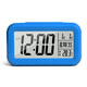 Extra loud old man blind voice timer buzzer head of bed student charging alarm clock charging electronic luminous time 9906 blue - battery model
