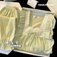 El nuevo pijama de primavera y otoño de Ziweiqi para mujeres de manga larga, estilo princesa dulce de manga larga ropa para el hogar 9904 Apricot- [mangas largas + pantalones] 170 m recomendado 80-100 Jin [Jin equivale a 0.5 kg]