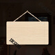 Solid wood blank hanging tag with handwritten drawing and engraving small wooden sign custom-made carved wooden door sign billboard 24X12CM style 2