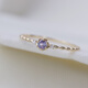 Shaoyu 9K real gold natural tanzanite fine stack light luxury ring birthday gift Camus jewelry other sizes customized