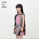 jnby by JNBY江南布衣童装全棉印花府绸无袖连衣裙舒适夏女童儿童1O6G13930 673/灰粉系 100 cm