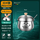 HUYO304 stainless steel chili oil tank kitchen high temperature resistant oil spicy storage container large diameter seasoning jar with lid chili oil special tank 250ml