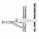 Thickened 304 stainless steel universal air conditioner outdoor unit bracket universal outdoor unit air conditioner bracket 1.5 hp air conditioner shelf 2 hp - large 2 hp stainless steel 1.8 thick with screws, load-bearing 360 kg