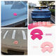 ET5t pink NIO logo sticker purple tail label car sticker es687 front and rear car logo modification ec6et7 cherry blossom pink hub cap four-piece set