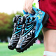 Hongxing Sabla de fútbol para niños de tamaño infantil para niños Tobogros Tf Tlides zapatillas de rotación para hombres Zapatos para niños de la escuela primaria y secundaria Training and Mobility Shoes 9896 Negro 30