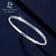 Duozun pt950 platinum bracelet women's nail sand bracelet light platinum bracelet authentic pure platinum single sand bracelet thin style inner diameter 56mm weight 8-9g thick about 3mm