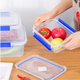 
JPHZNB large sealed fresh-keeping box with lid hotel kitchen frozen food storage plastic box, high-end 9928 press cover single piece