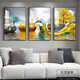 New living room decorative painting, high-end sofa background wall hanging painting, light luxury atmosphere mural, restaurant bedroom painting, peace and joy 30*40 triple high-definition dust-proof picture