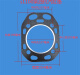 Litian single cylinder diesel engine cylinder gasket Changchai S195 1100 1105 1110 1115 1125 cylinder gasket cylinder bed 1105 cylinder gasket