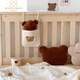 Ins Korea 2021 new baby crib storage hanging bag storage storage bag diaper diaper bottle hanging bag bear hanging bag large size