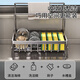 Added kitchen rack drain rack rag storage faucet sink dishwashing sink supplies storage artifact