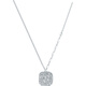 Saturday Fortune PT950 Platinum Necklace for Women Sparkling Sugar Cube Platinum Pendant B0615211 About 4.18g 40+5cm Gift