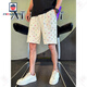 AEMAPE短裤男夏季运动休闲宽松中裤子印花大裤衩2025新款五分裤男裤 K723图色 M 建议110斤内