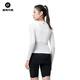 ROCKBROS sweatshirt women's quick-drying breathable long-sleeved top bottoming mountain road cycling jersey summer white M /L
