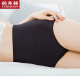 Yu Zhaolin (2 pack) women's underwear women's high-waisted belly-controlling cotton seamless briefs physiological T9 (black + gray) M one size