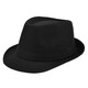 Xinuobaidi fashion top hat solid color jazz hat men's British gentleman hat women's versatile casual sunshade hat for all seasons black one size