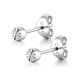 Jinzhizun PT950 platinum earrings, spot round women's versatile platinum earrings birthday gift price 1.53 grams