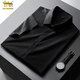 Golden Shield 2025 summer men's short-sleeved shirt high-end modal white shirt casual business formal wear white M /38