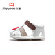 Shepherd Boy Soft Hug Chaussures 2025 Été Nouveau style garçon Soft Sole Baby Step Shoes Front Chaussures Hollow Toddler Baby Sandales pour filles Xiaoguohong 16 chaussures avec longueur intérieure 12,5 cm / Convient pour la longueur du pied 12,2 cm