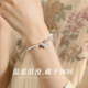 Saint Yaro 999 sterling silver bracelet women butterfly bracelet bracelet enamel half bracelet silver jewelry birthday gift for girlfriend wife Butterfly dance flower bracelet
