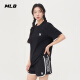 MLB短袖T恤男女时尚夏季休闲经典纯色圆领25新款3ATSB0153-50BKS-L